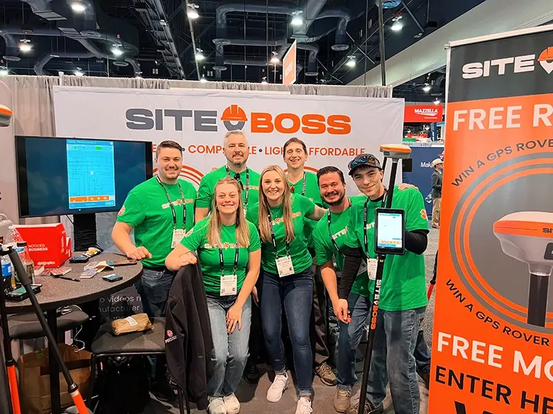 SiteBoss booth at ConExpo